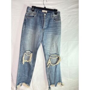 We The Free free people Maggie mid rise  stright jeans siz 27